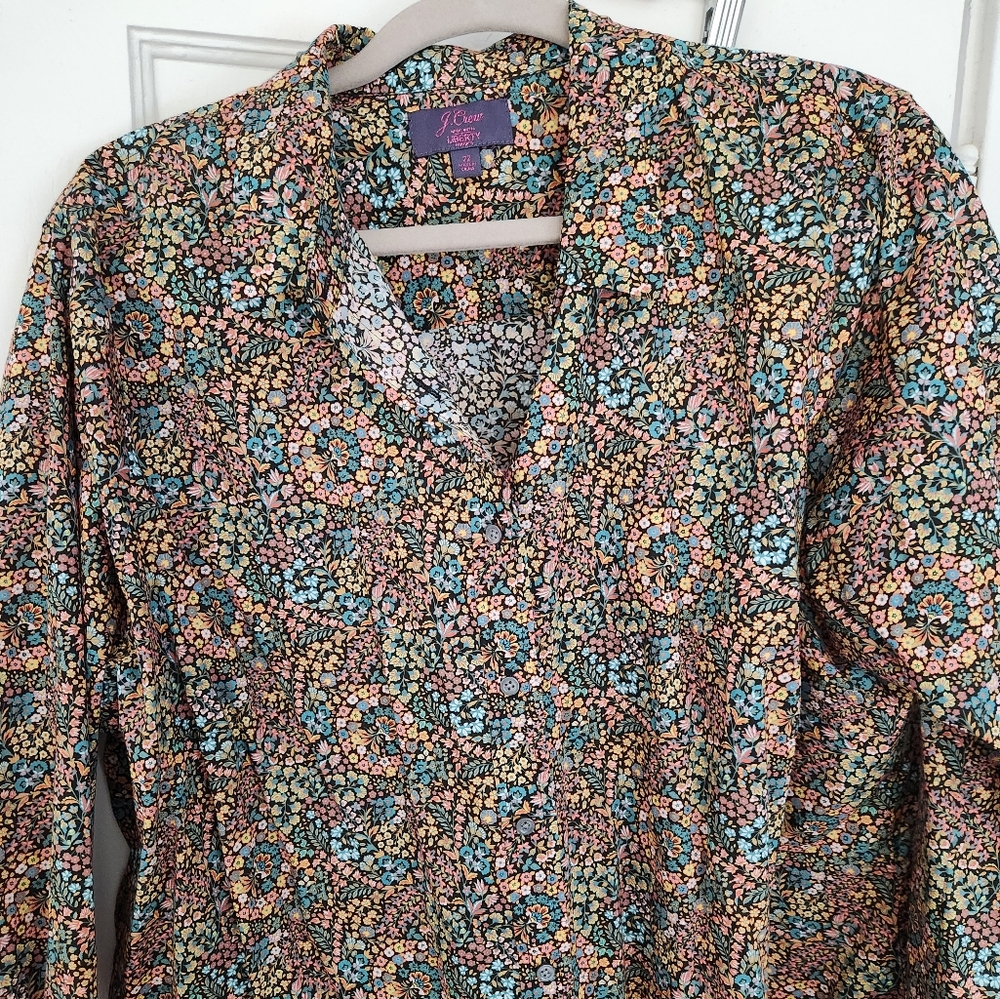 J. Crew Liberty London Button Down 22 Nwot